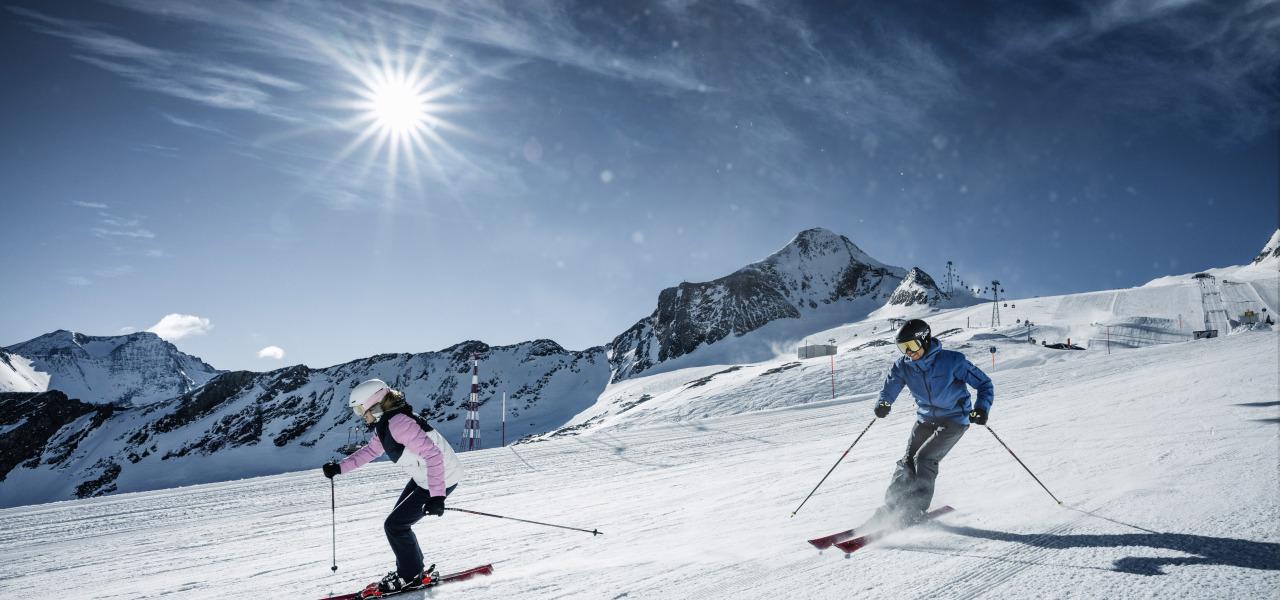 Herbst-Skilauf am Gletscher