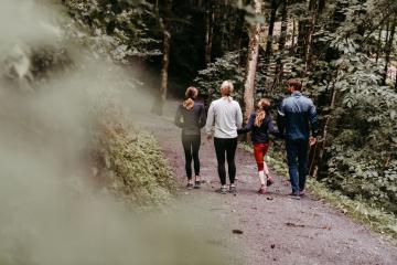 Familienwanderung in die Klamm in Kaprun