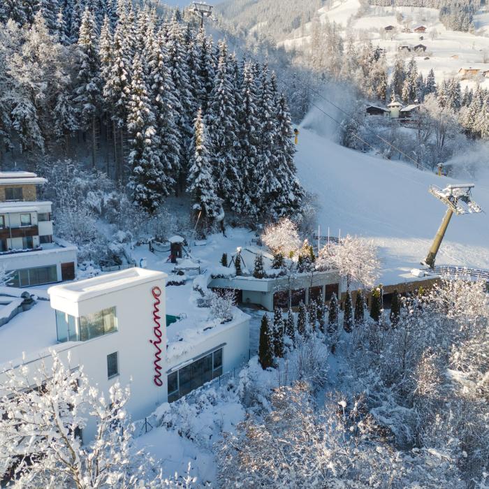 Lage an der Skipiste