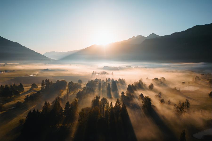 Morgensonne im Herbst Zell am See